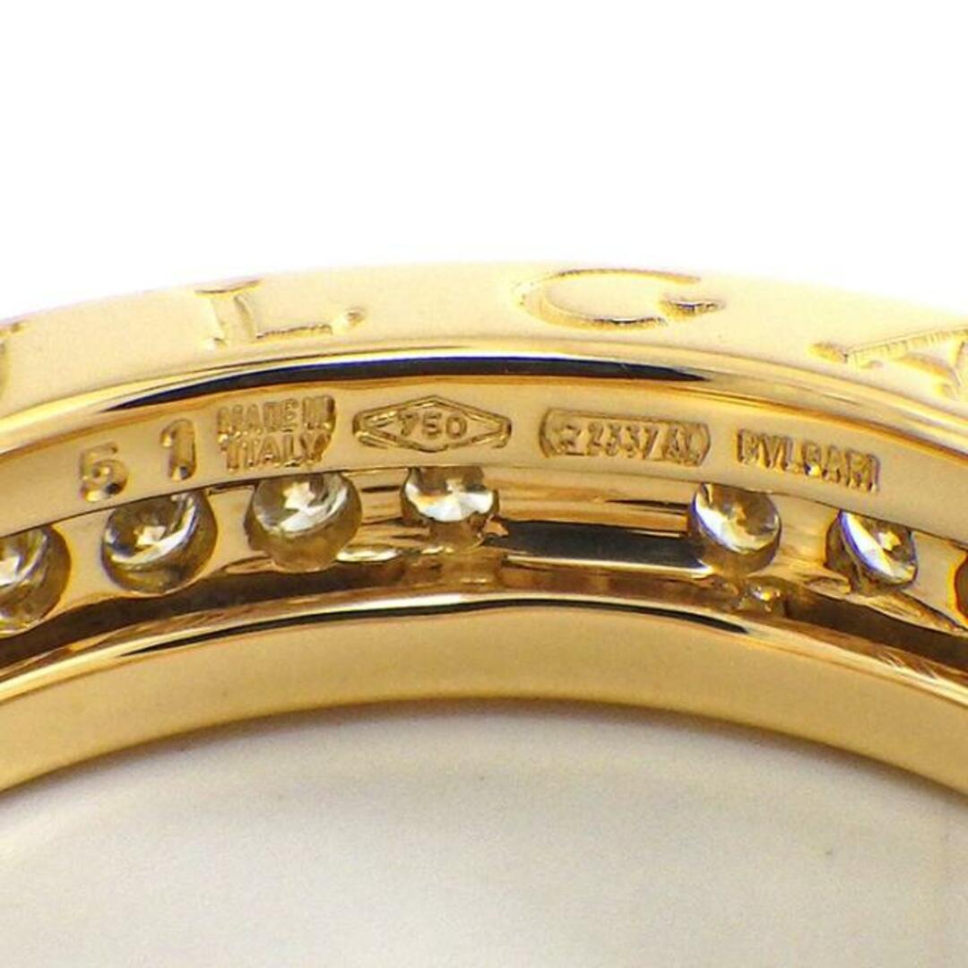 ブルガリ BVLGARI リング B-zero1 ビーゼロワン フル エタニティ サークル ダイヤモンド K18YG 11号 / #51 【中古】