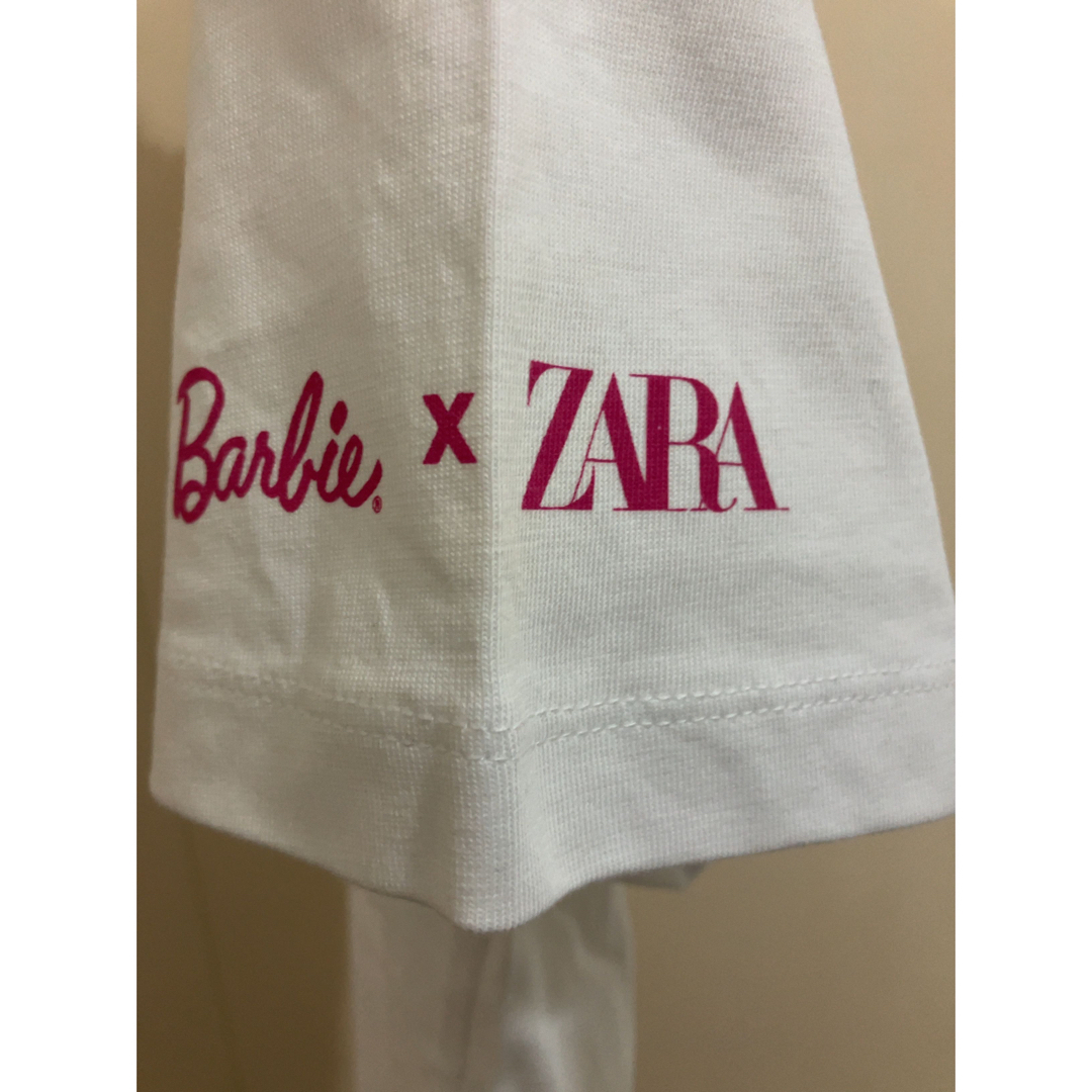 ZARA(ザラ)のZARA×BARBIE  Tシャツ　新品タグ付き レディースのトップス(Tシャツ(半袖/袖なし))の商品写真