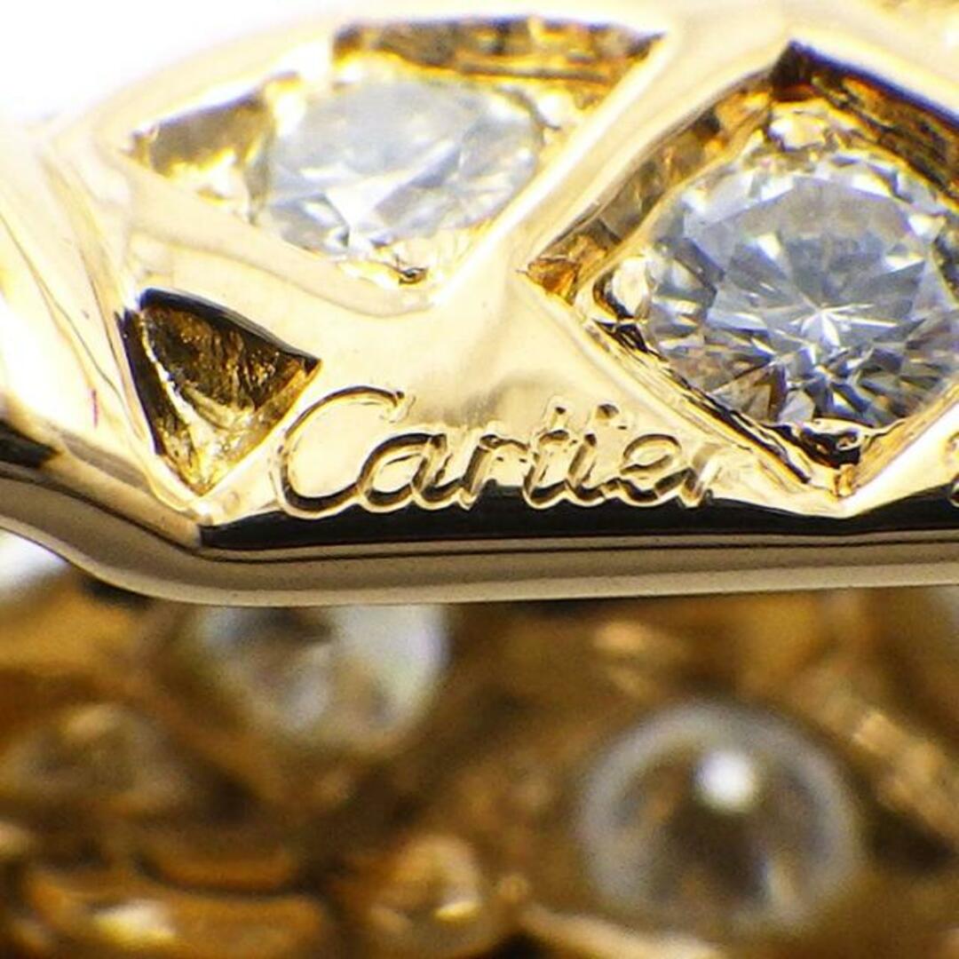 Cartier(カルティエ)のカルティエ Cartier チョーカー ティラ コンパクト スネーク チェーン ヴィンテージ レア 廃盤品 コレクターズアイテム パヴェ ダイヤモンド K18YG K18WG 【中古】 レディースのアクセサリー(ネックレス)の商品写真