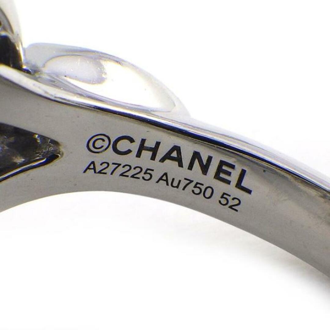 シャネル CHANEL リング カメリア ラージ J11182 パヴェ ダイヤモンド 1.41ct K18WG 11.5号 / #52 【箱・保付き】  【中古】