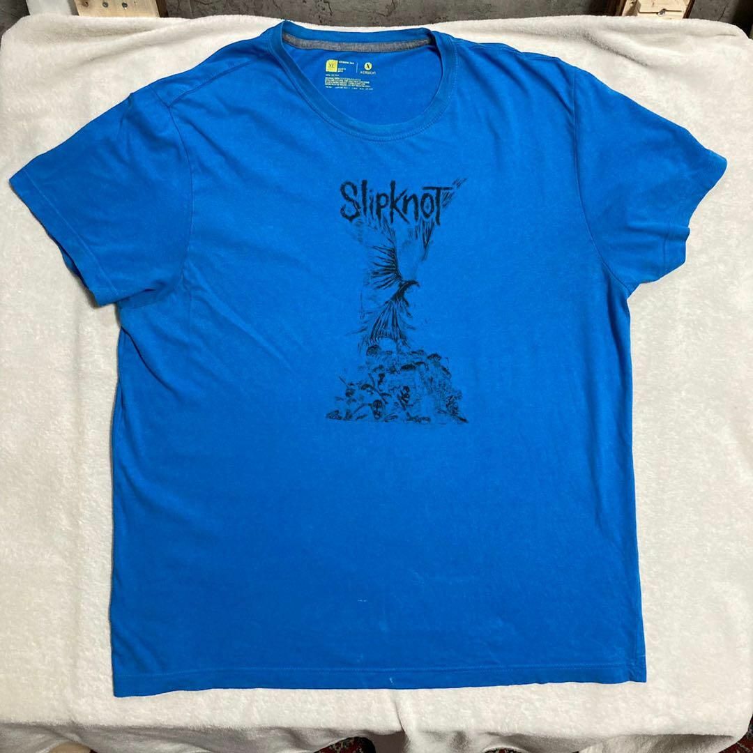 KUI 青 slopknit スリップノット ロック バンド Tシャツの通販 KUI 青 slopknit スリップノット ロック バンド Tシャツの通販