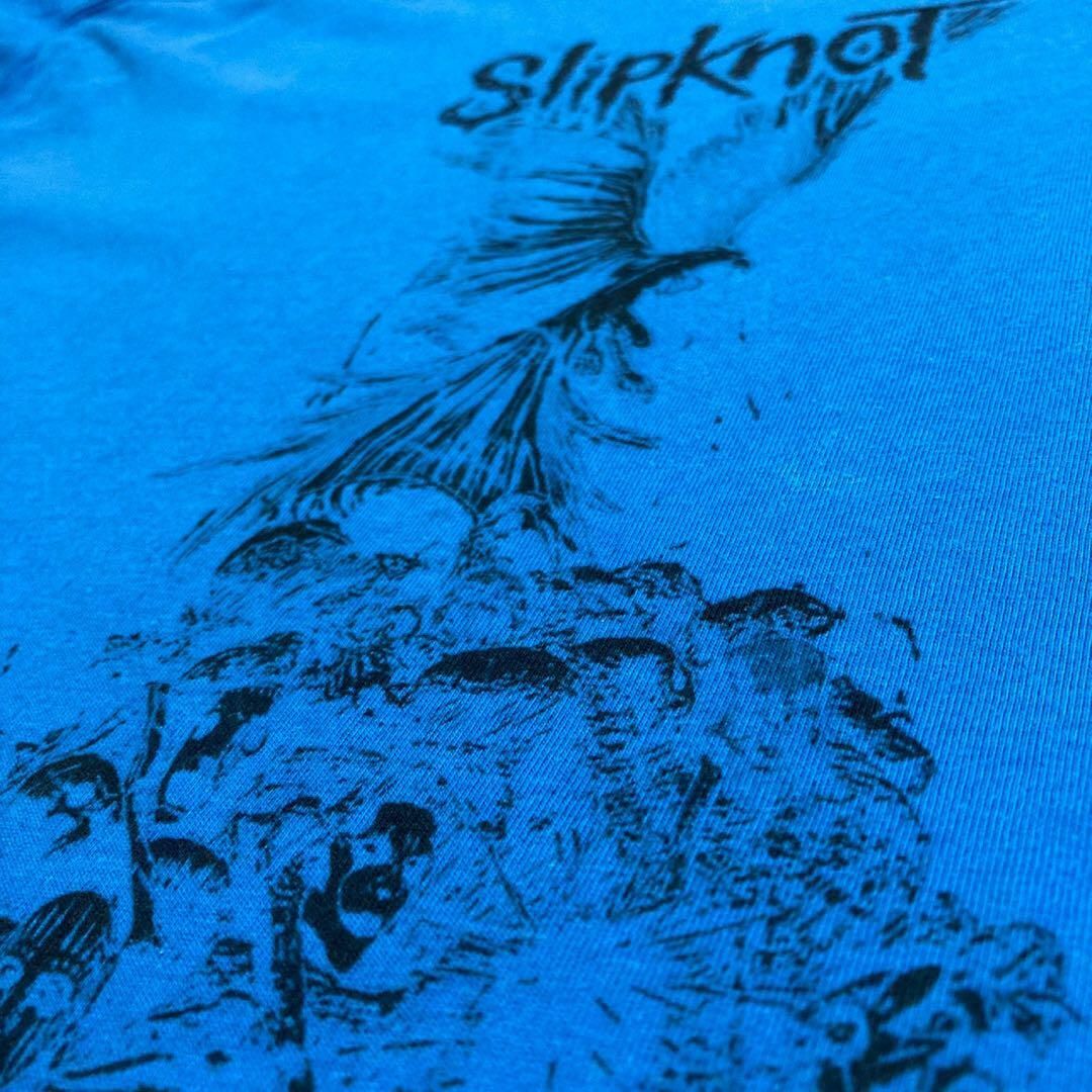 KUI 青 slopknit スリップノット ロック バンド Tシャツの通販 KUI 青 slopknit スリップノット ロック バンド Tシャツの通販