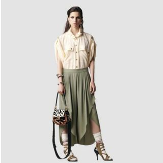 Chloe クロエ ワイドレッグパンツ シルク | manggana.com