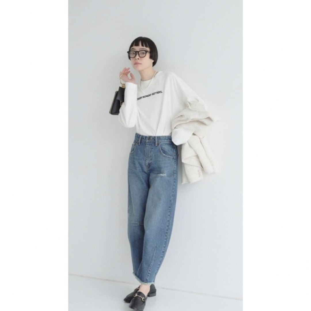 未使用品 pual ce cin ワイドカーブデニムパンツ 決算大特価セール