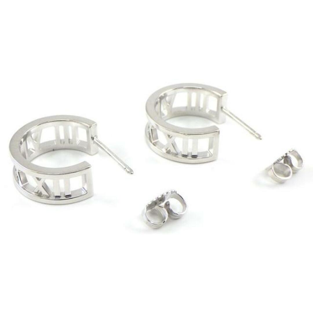 ティファニー Tiffany & Co. フープ ピアス アトラス オープン K18WG 【中古】 ティファニー Tiffany & Co. フープ ピアス アトラス オープン K18WG 【中古】