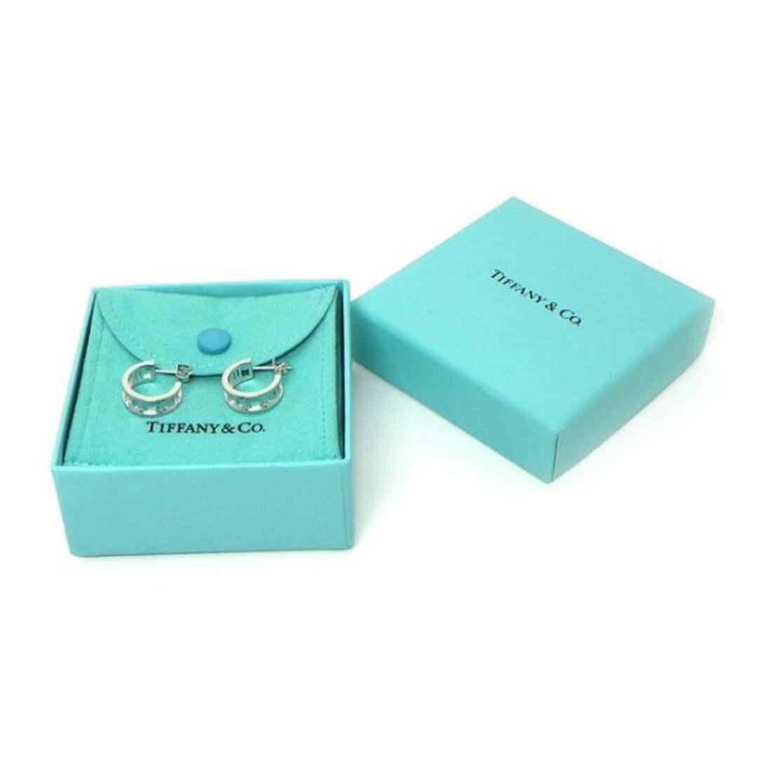 ティファニー Tiffany & Co. フープ ピアス アトラス オープン K18WG 【中古】