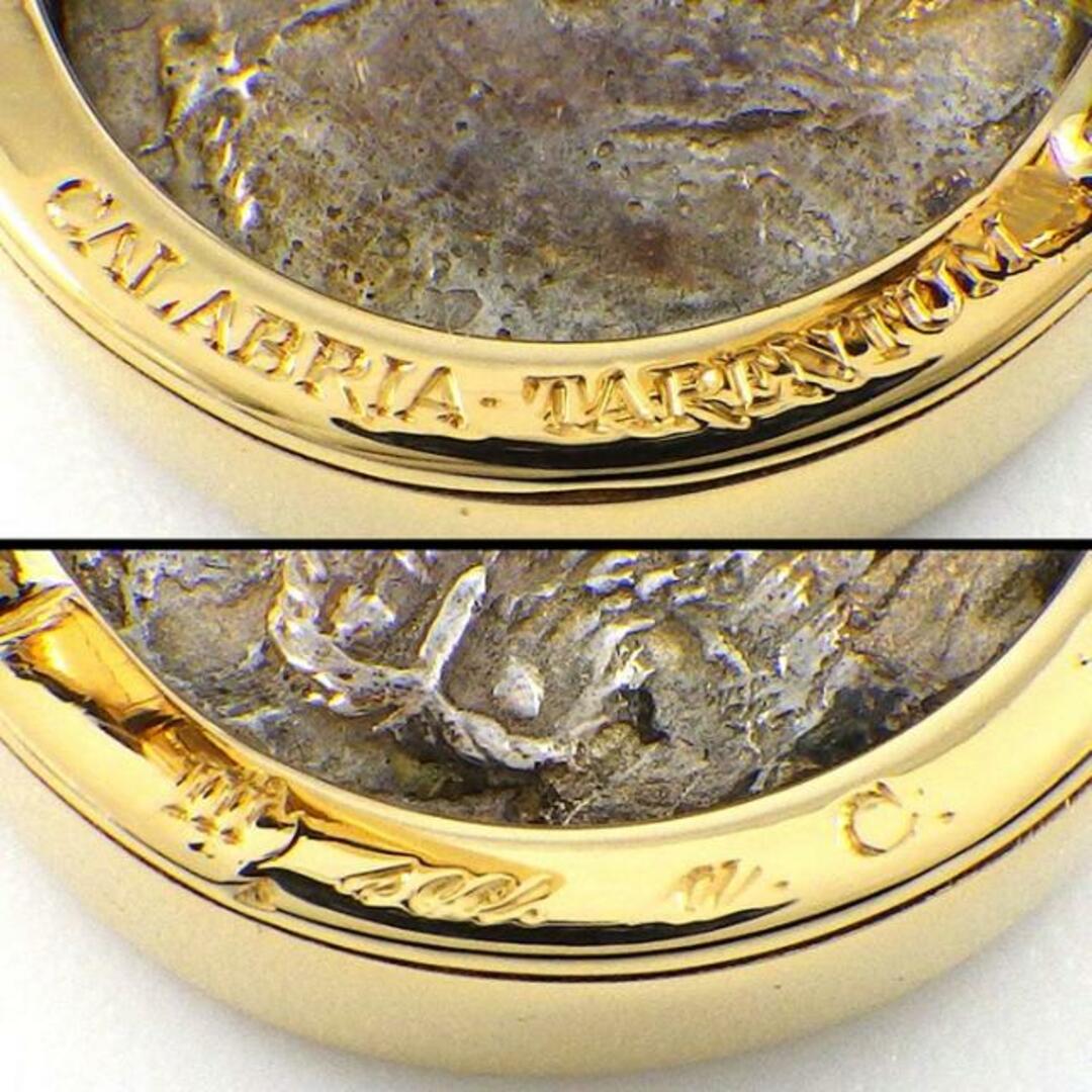ブルガリ BVLGARI クリップ イヤリング モネーテ アンティーク コイン CALABRIA-TARENTOM カラブリア タレンタム 古代ローマ K18YG 3