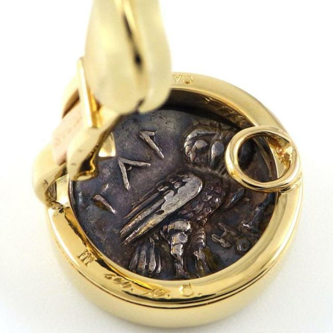 ブルガリ BVLGARI クリップ イヤリング モネーテ アンティーク コイン CALABRIA-TARENTOM カラブリア タレンタム 古代ローマ K18YG 5