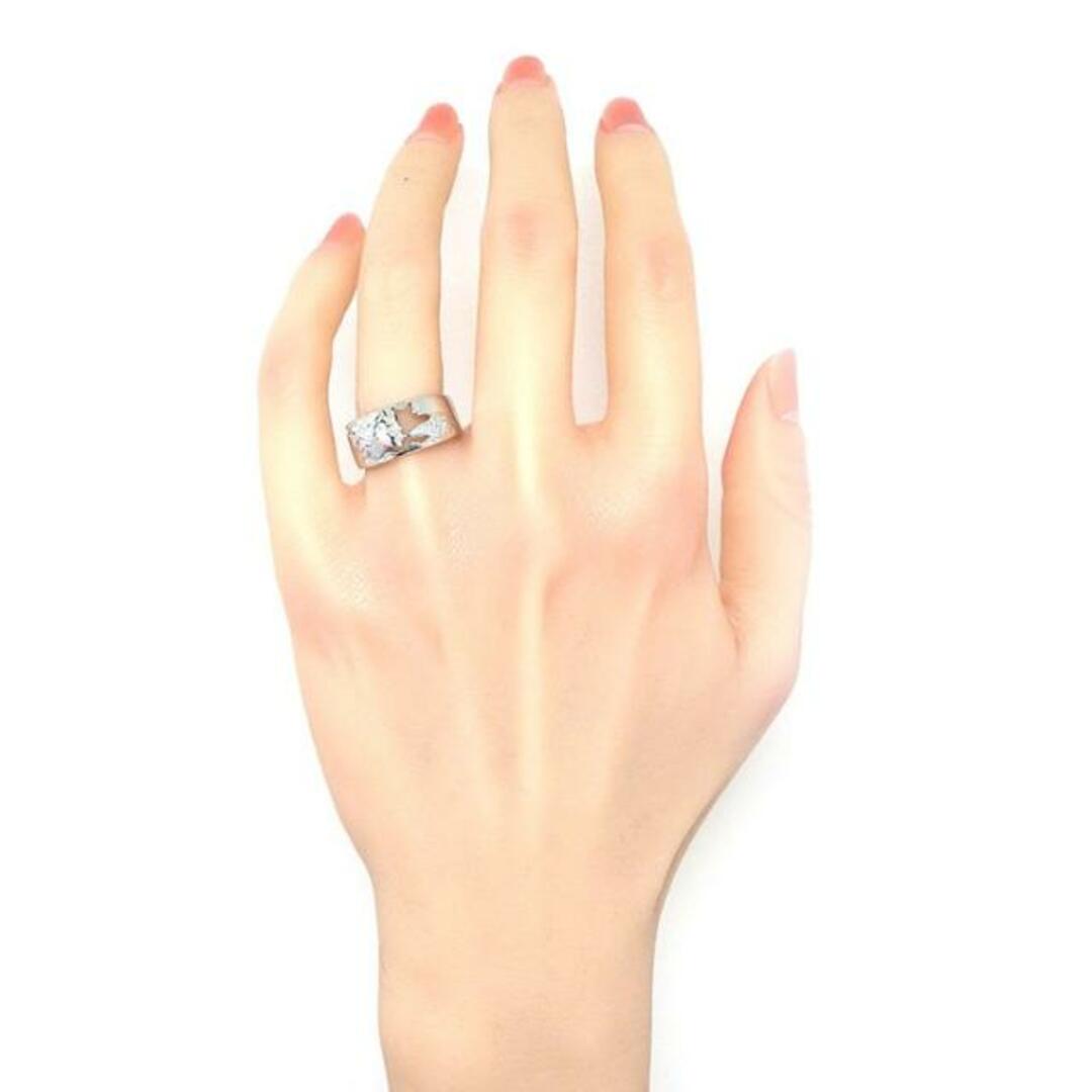 【訳あり】 カレライカレラ Carrera y Carrera リング 女神の息吹 女性 横顔 パヴェ 14ポイント ダイヤモンド K18WG 12号 【中古】 レディースのアクセサリー(リング(指輪))の商品写真