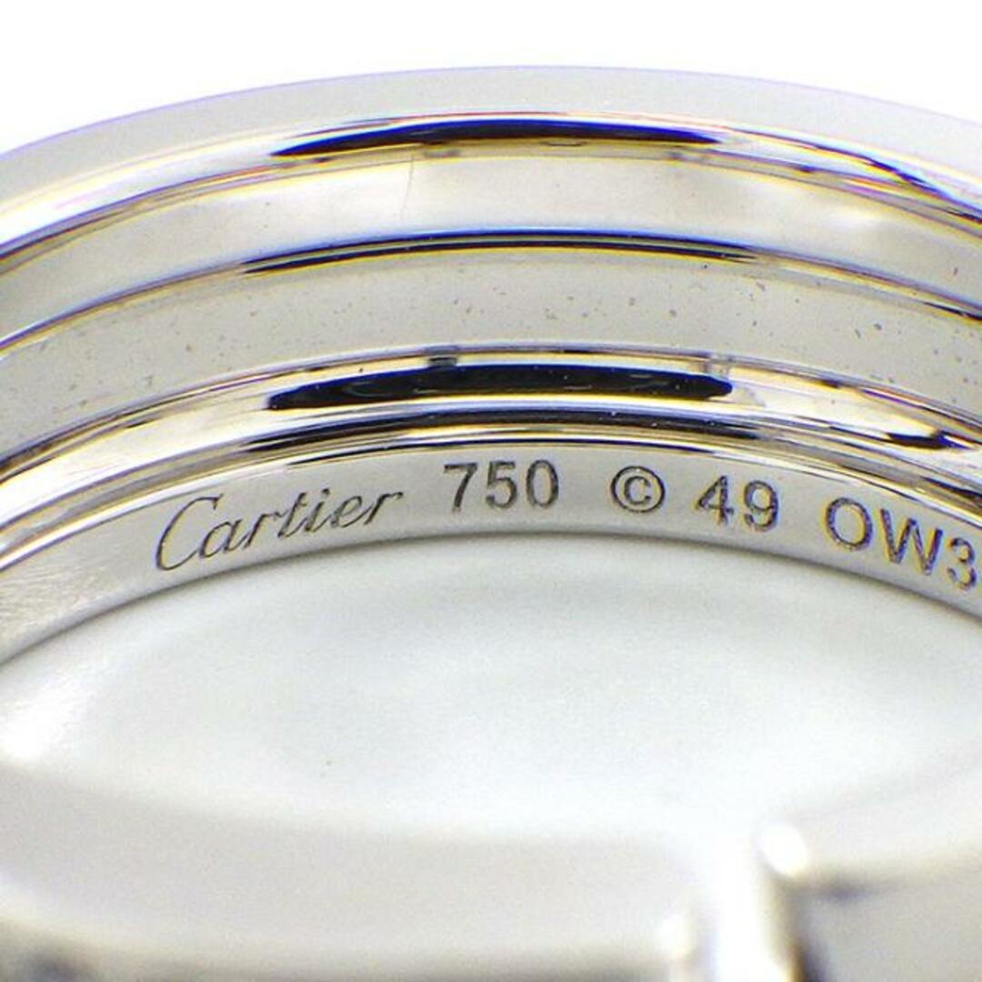 Cartier(カルティエ)のカルティエ Cartier リング マイヨン パンテール 3ロウ パヴェ 24ポイント ダイヤモンド K18WG 9号 / #49 【中古】 レディースのアクセサリー(リング(指輪))の商品写真