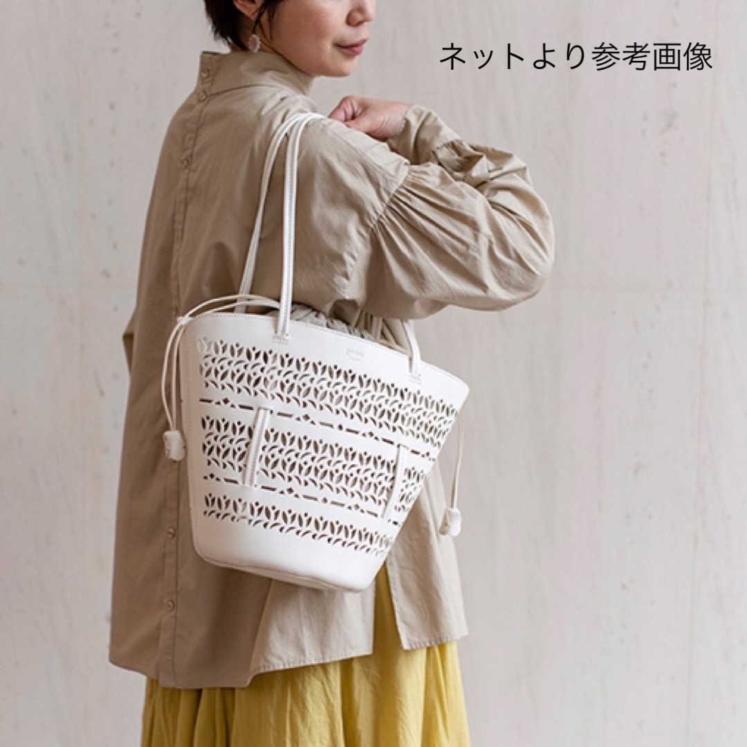 美品　ゲンテン　カットワーク　バッグ  Tulipano