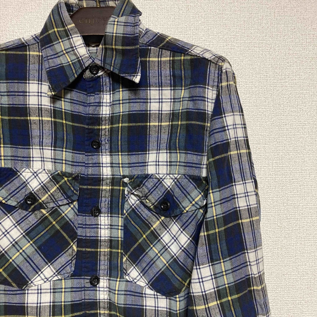 【激レア】60s woolrich ウールリッチ ネルシャツ XL 白タグ