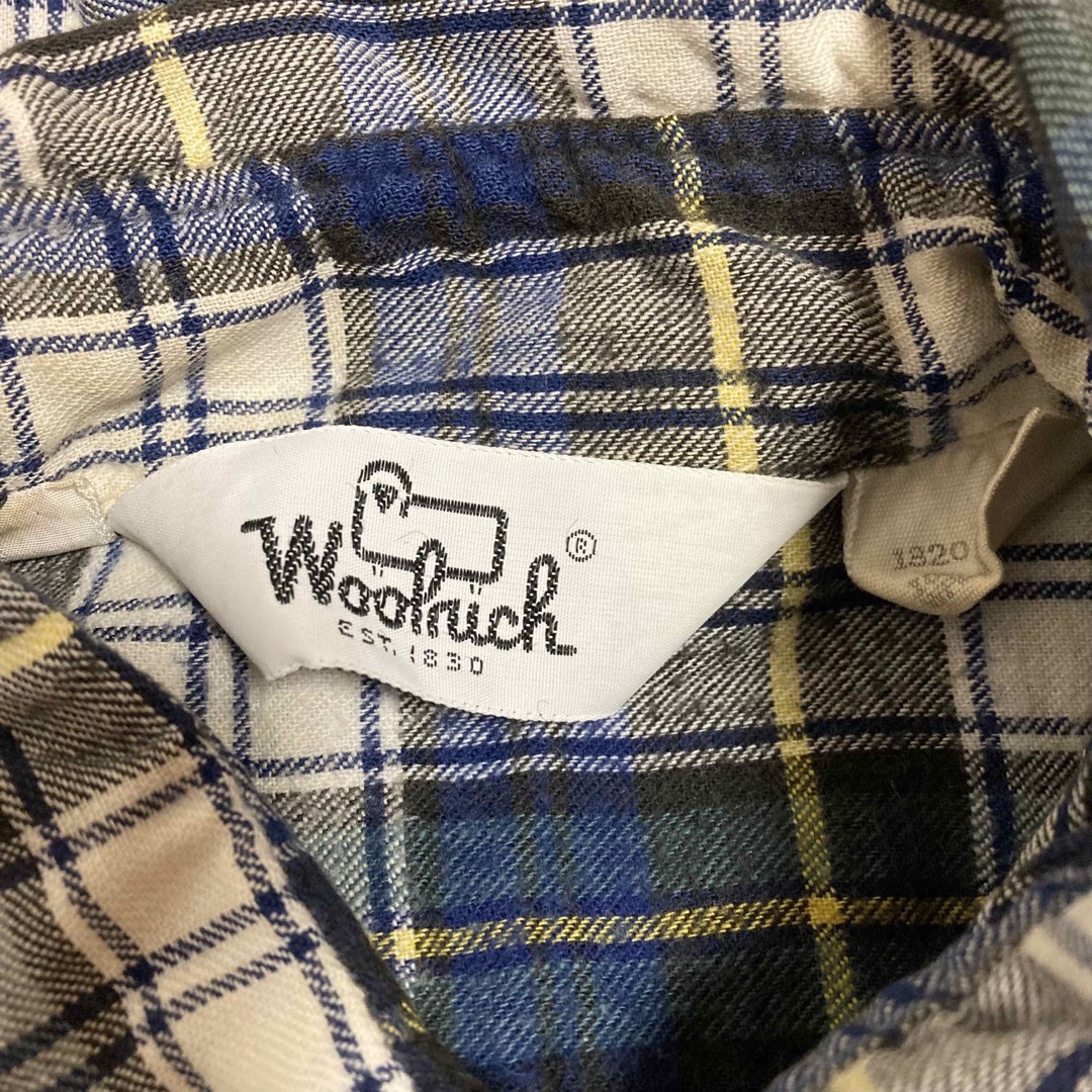 70sビンテージ★WOOLRICH★白三角タグ★シャモアクロスシャツ★USA L