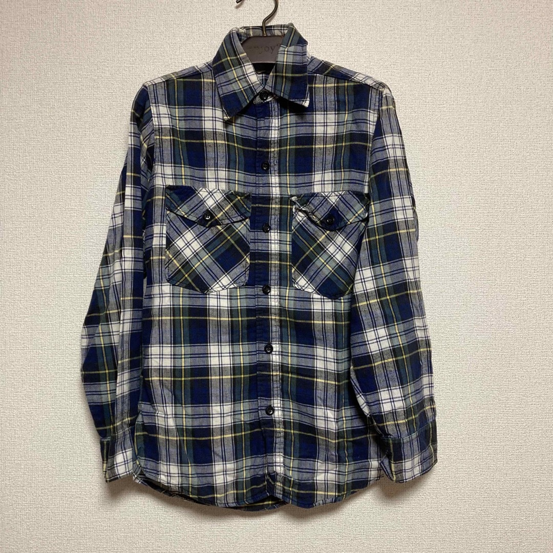 Woolrich 60s 70s 白タグ 三角タグ コットンチェックシャツ