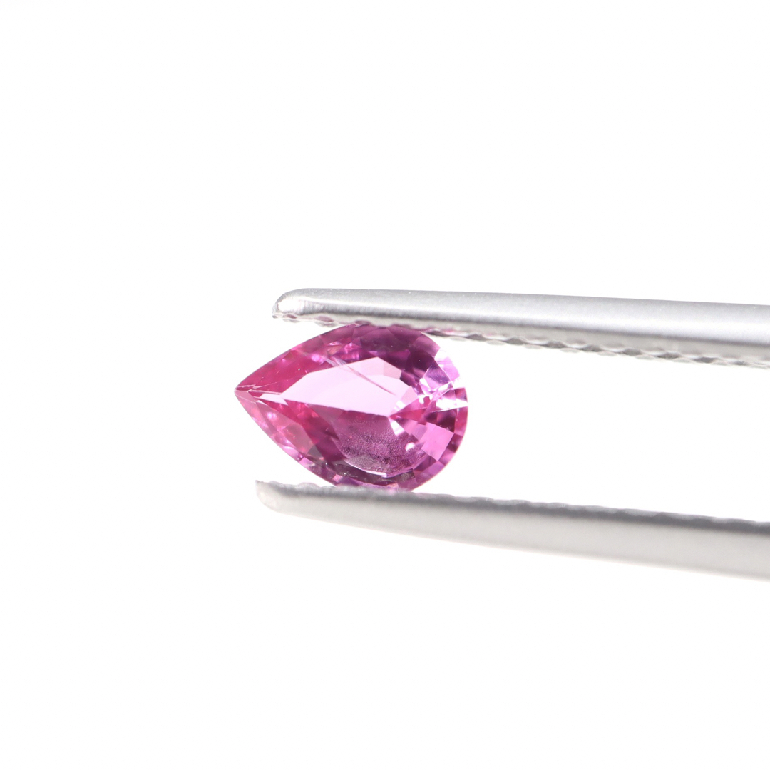 ピンクサファイア S ペアシェイプカット ルース 0.338ct サファイア