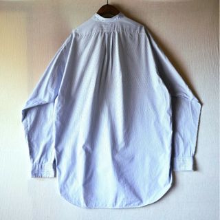 ☆90s ラルフローレン BLAKE ビッグサイズ グランパ 白青長袖シャツ