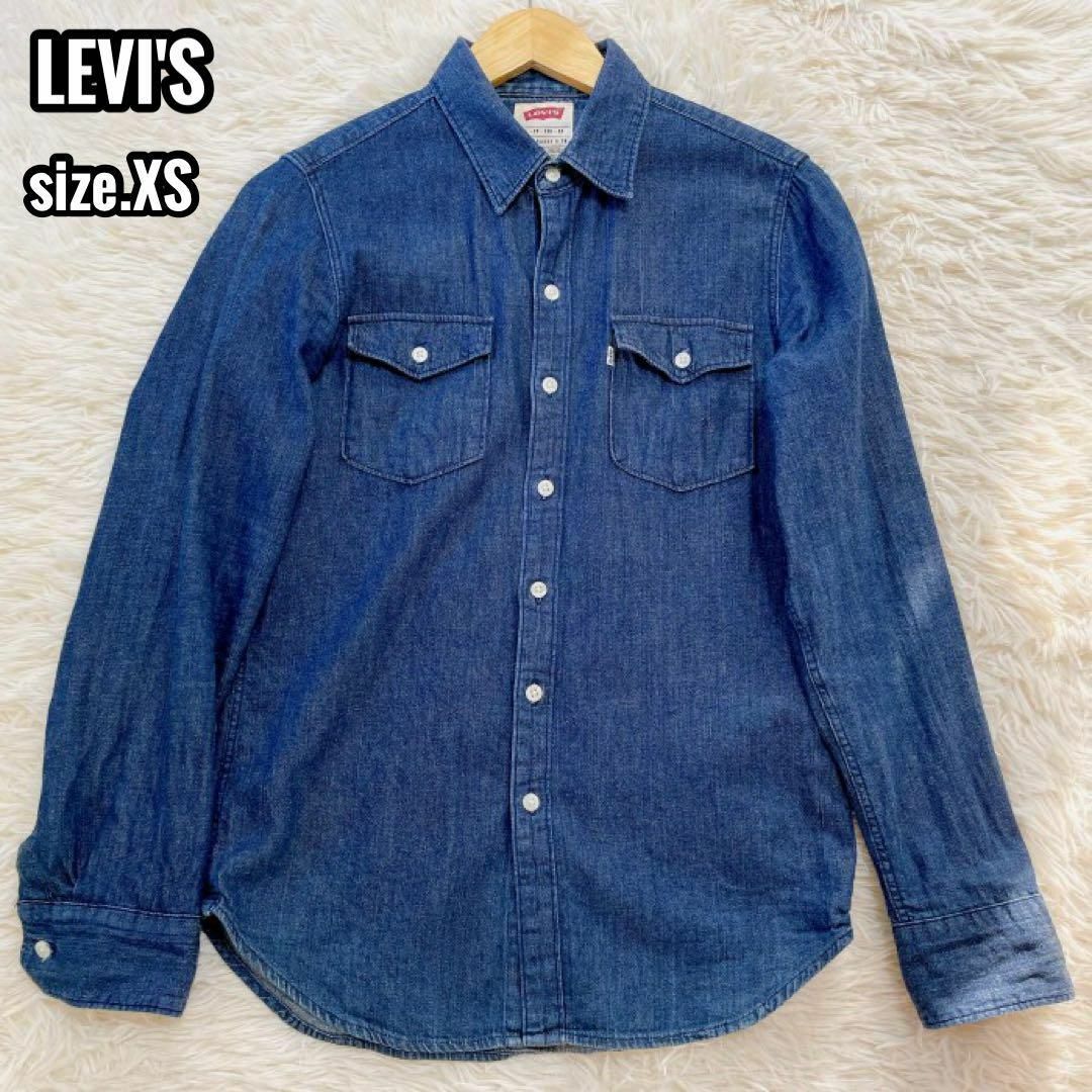 Levi's(リーバイス)のLEVI'S デニムシャツ コットン100% バングラデシュ製 ビンテージ XS メンズのトップス(シャツ)の商品写真