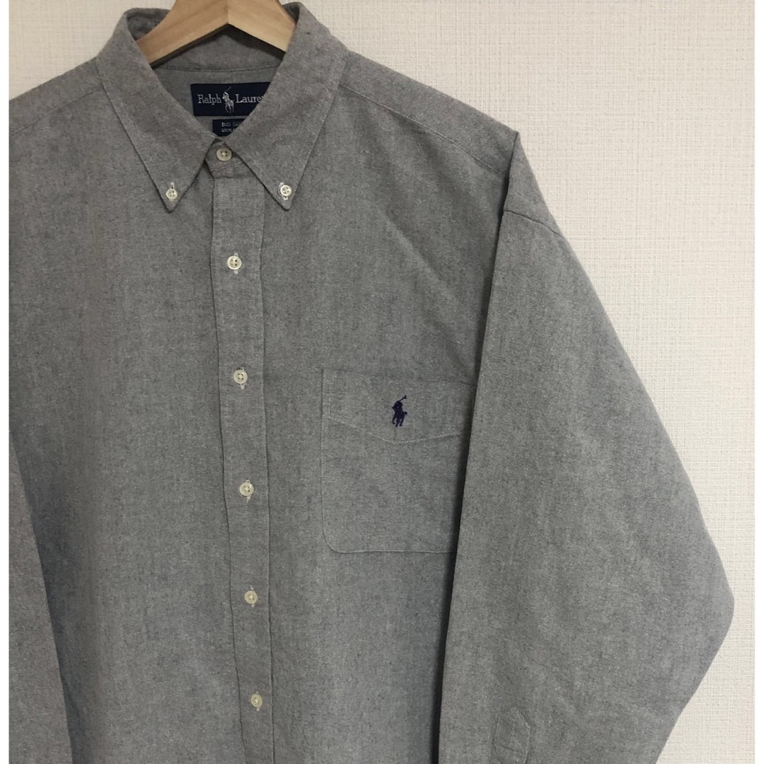 ポロ ラルフローレンBIG OXFORD ビッグ シャツ ビームス 開襟 90s