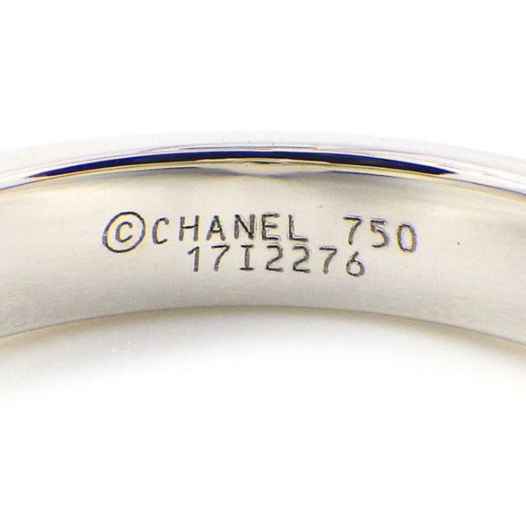 シャネル CHANEL リング カメリア 1ポイント ダイヤモンド K18WG 12.5号