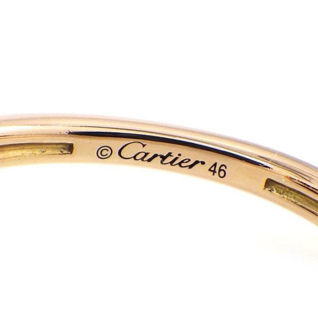 カルティエ Cartier リング アミュレット ラウンド オニキス 1ポイント ダイヤモンド K18PG 5号 / #46