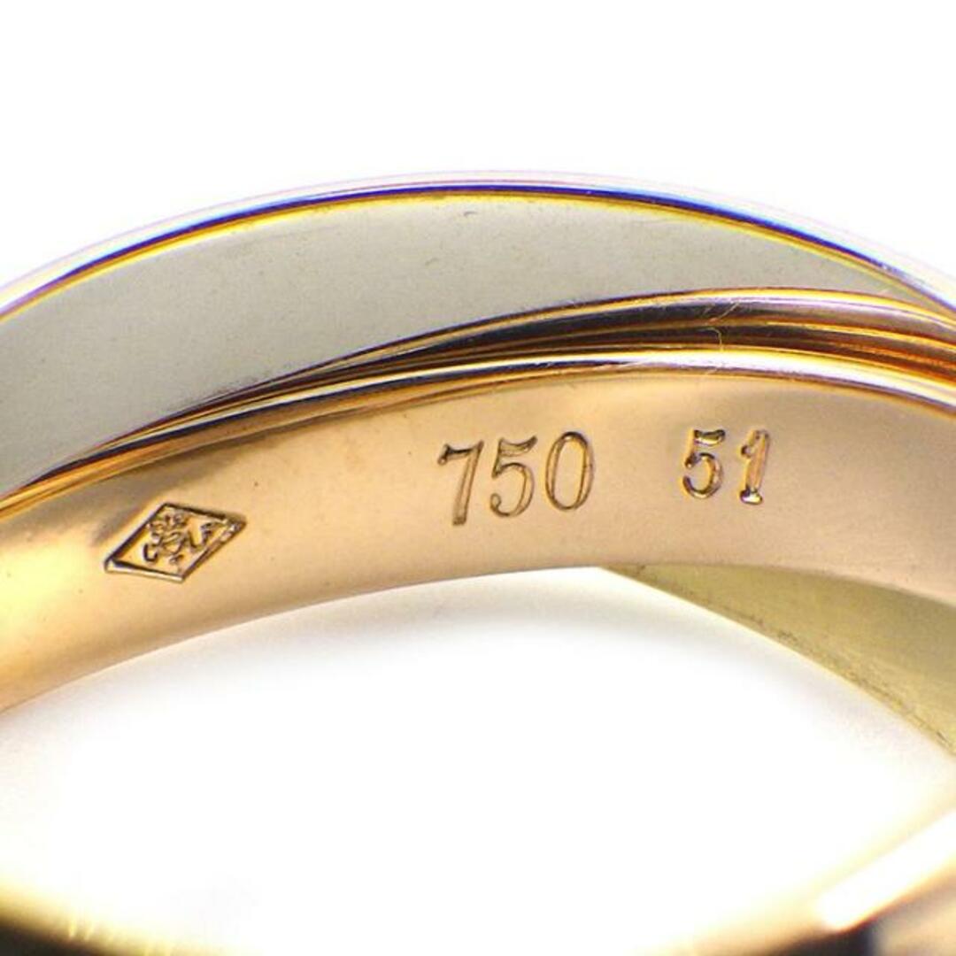 カルティエ Cartier リング トリニティ スリーカラー K18PG K18WG K18YG 11号 / #51 【中古】 カルティエ Cartier リング トリニティ スリーカラー K18PG K18WG K18YG 11号 / #51