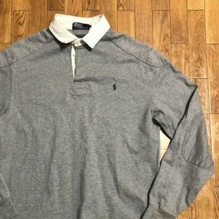 ポロラルフローレン(POLO RALPH LAUREN)の90s POLO RALPH LAUREN ラガーシャツ 無地 グレー L(シャツ)