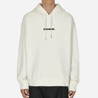 ジルサンダー(Jil Sander)のJIL SANDER ジルサンダー　フーディー　パーカー　フーディ　ホワイト(パーカー)