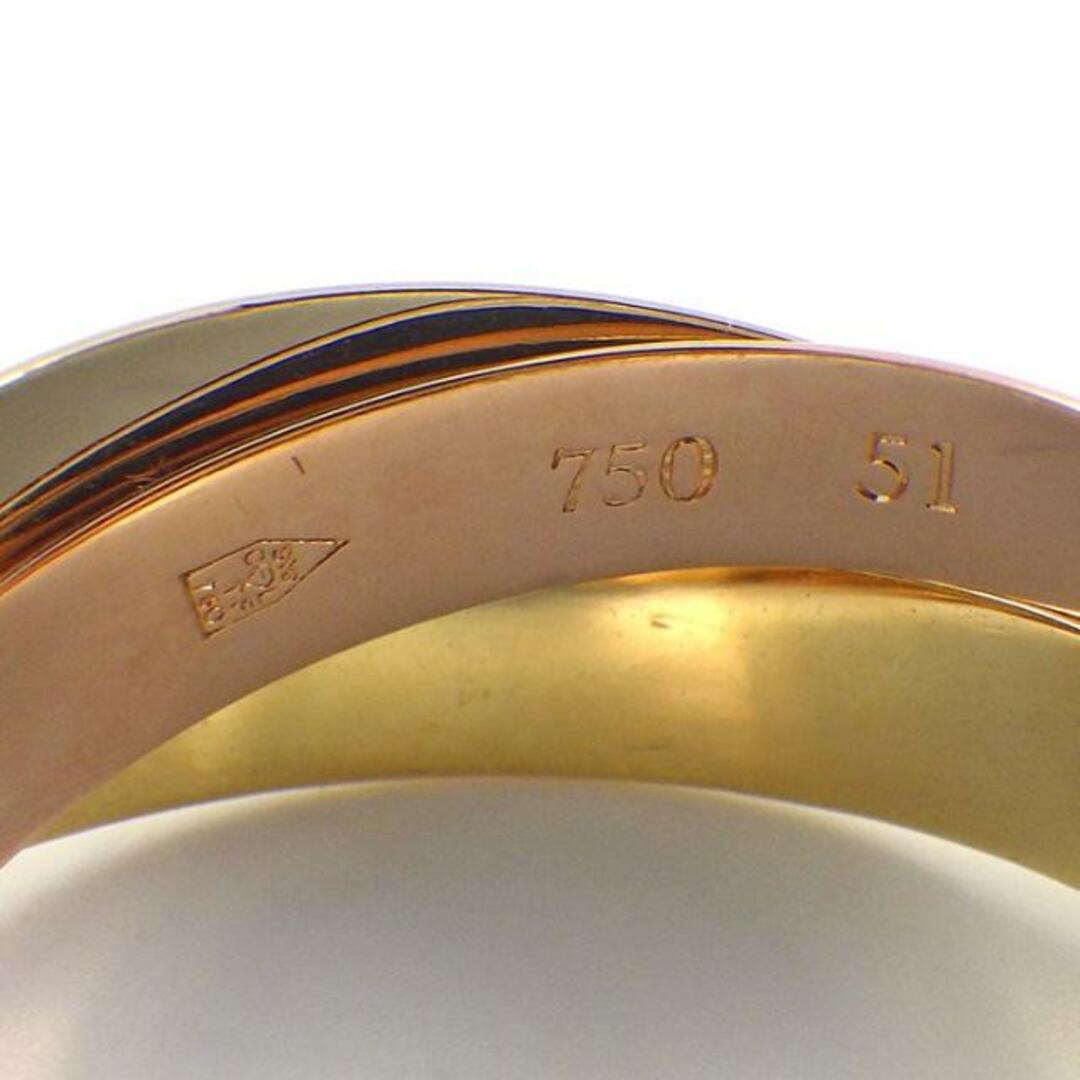 Cartier(カルティエ)のカルティエ Cartier リング トリニティ スリーカラー K18PG K18WG K18YG 11.5号 / #51 【中古】 レディースのアクセサリー(リング(指輪))の商品写真