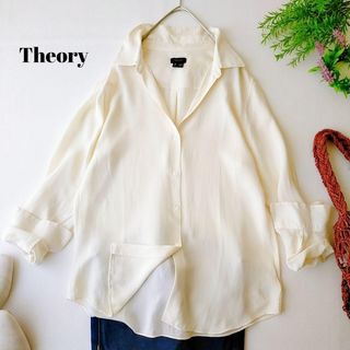 【新品】⭐️セオリー theory⭐️長袖 ブラウス　結び　ひも