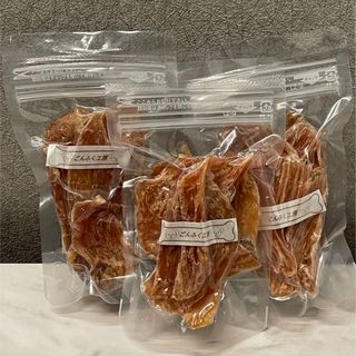 ［国産若鶏・無添加・保存料不使用・手作り］むね肉ジャーキー　30g×３袋(ペットフード)