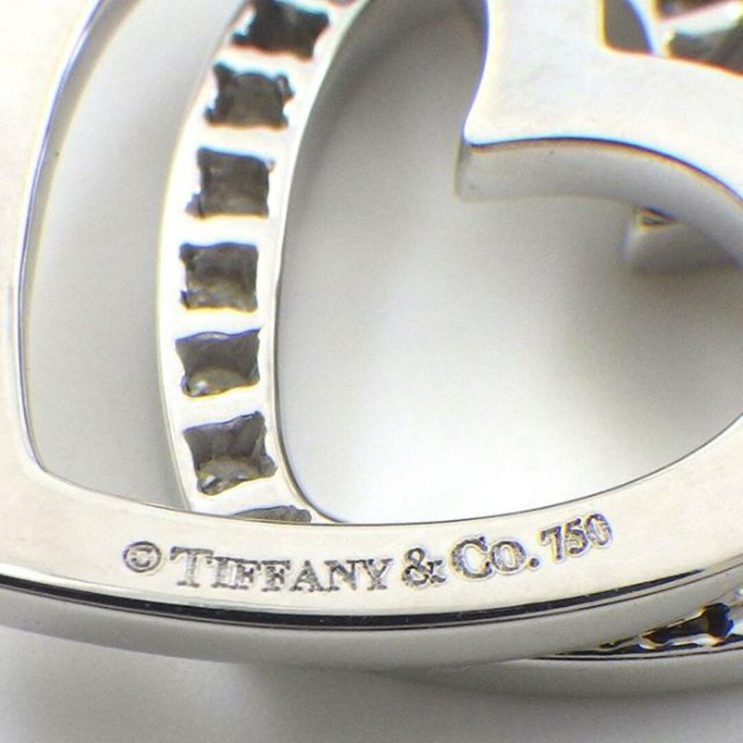 ティファニー Tiffany & Co. ネックレス センチメンタル ダブルハート ダイヤモンド K18WG