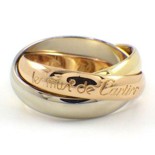 カルティエ(Cartier)のカルティエ Cartier リング トリニティ スリーカラー K18PG K18WG K18YG 8号 / #48 【中古】(リング(指輪))