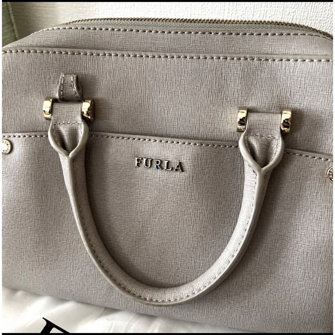 【美品】FURLA ハンドバッグ　ボストンバッグ　ショルダーバッグ