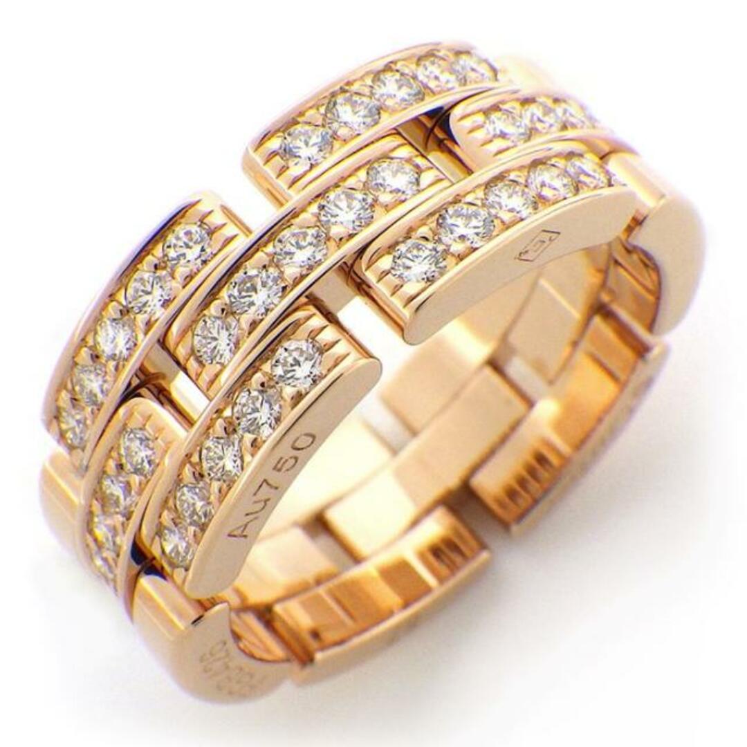 カルティエ Cartier リング マイヨン パンテール 3連 B4095300 ハーフ パヴェ 35ポイント ダイヤモンド 0.53ct K18PG  15.5号 / #57 【箱・保付き】 【中古】 | フリマアプリ ラクマ