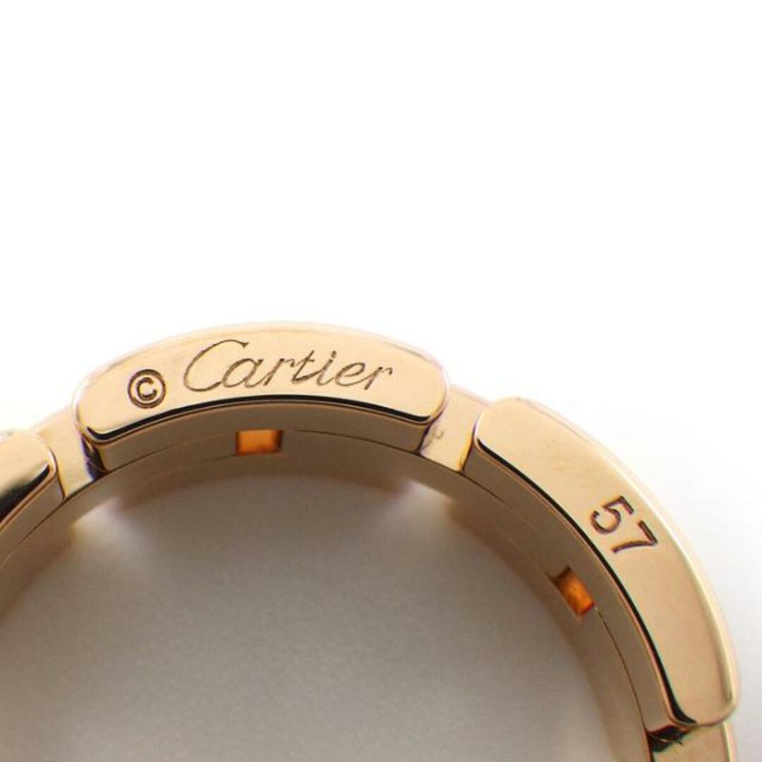 Cartier(カルティエ)のカルティエ Cartier リング マイヨン パンテール 3連 B4095300 ハーフ パヴェ 35ポイント ダイヤモンド 0.53ct K18PG 15.5号 / #57 【箱・保付き】 【中古】 レディースのアクセサリー(リング(指輪))の商品写真