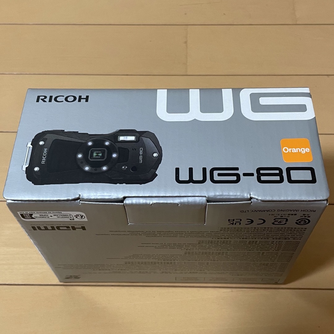 RICOH(リコー)のRICOH WG-80 オレンジ コンパクトデジタルカメラ スマホ/家電/カメラのカメラ(コンパクトデジタルカメラ)の商品写真