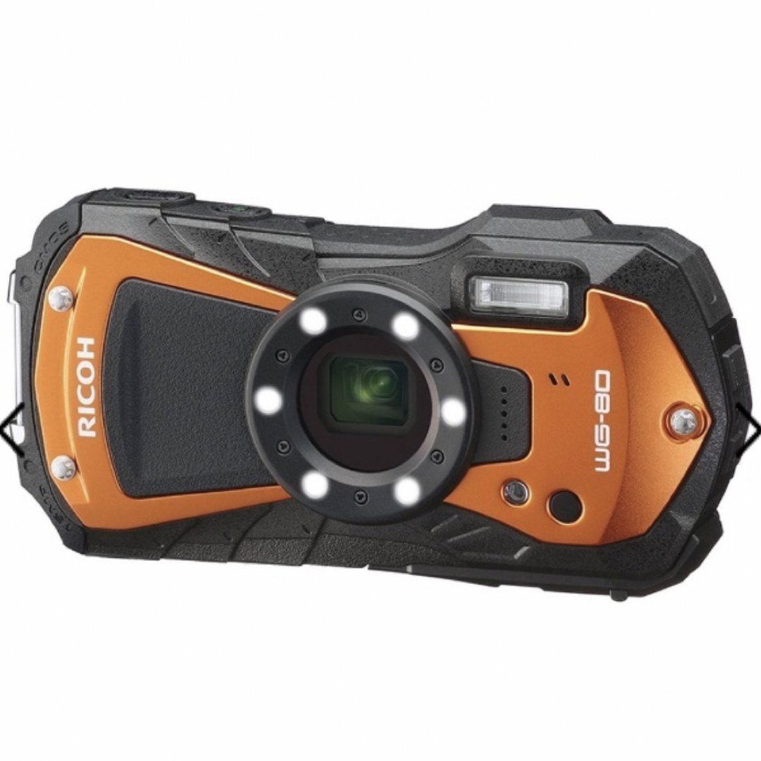 RICOH WG-80 オレンジ コンパクトデジタルカメラ