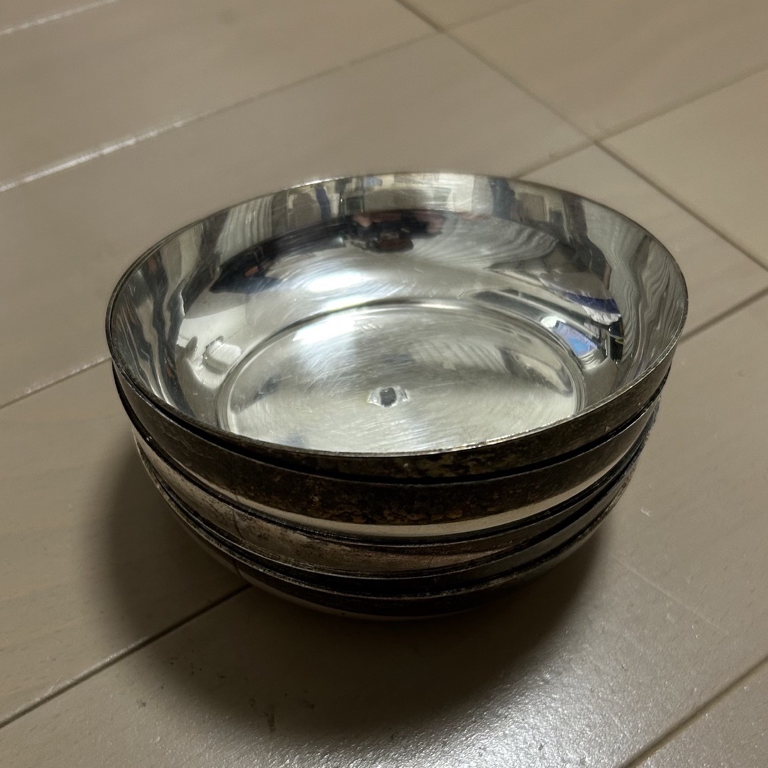 シルバー プレートカップ 皿 プレート5個セット その他のその他(オーダーメイド)の商品写真