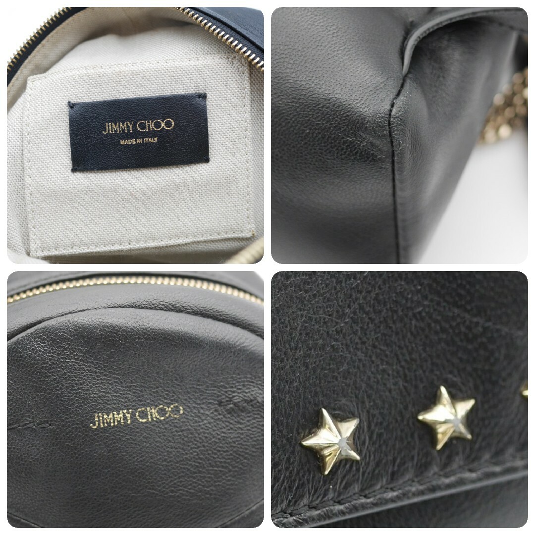 JIMMY CHOO オールレザーリュック