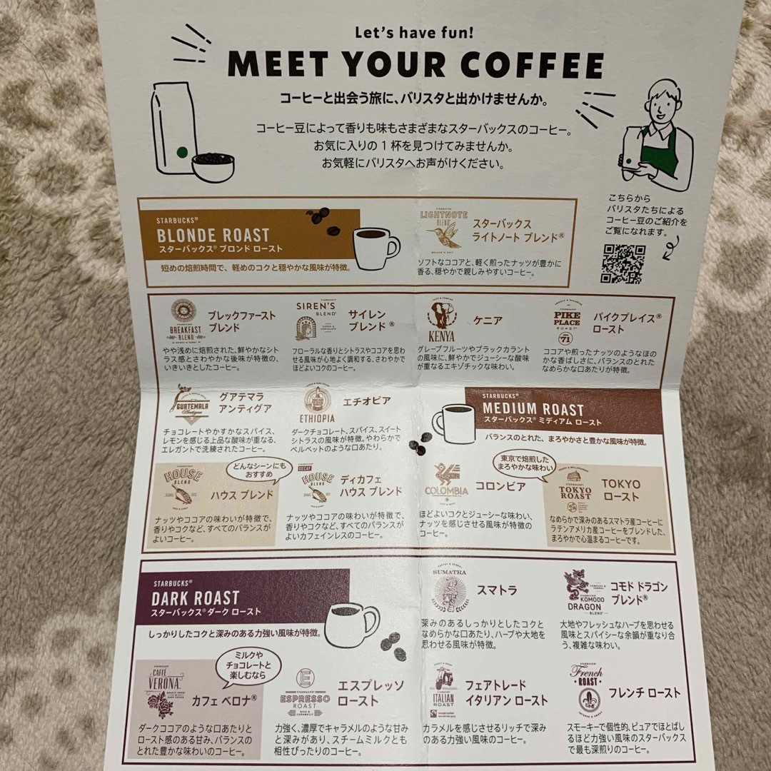 Starbucks Coffee(スターバックスコーヒー)のスターバックス　コーヒー豆引き換えカード　チケット チケットの優待券/割引券(フード/ドリンク券)の商品写真