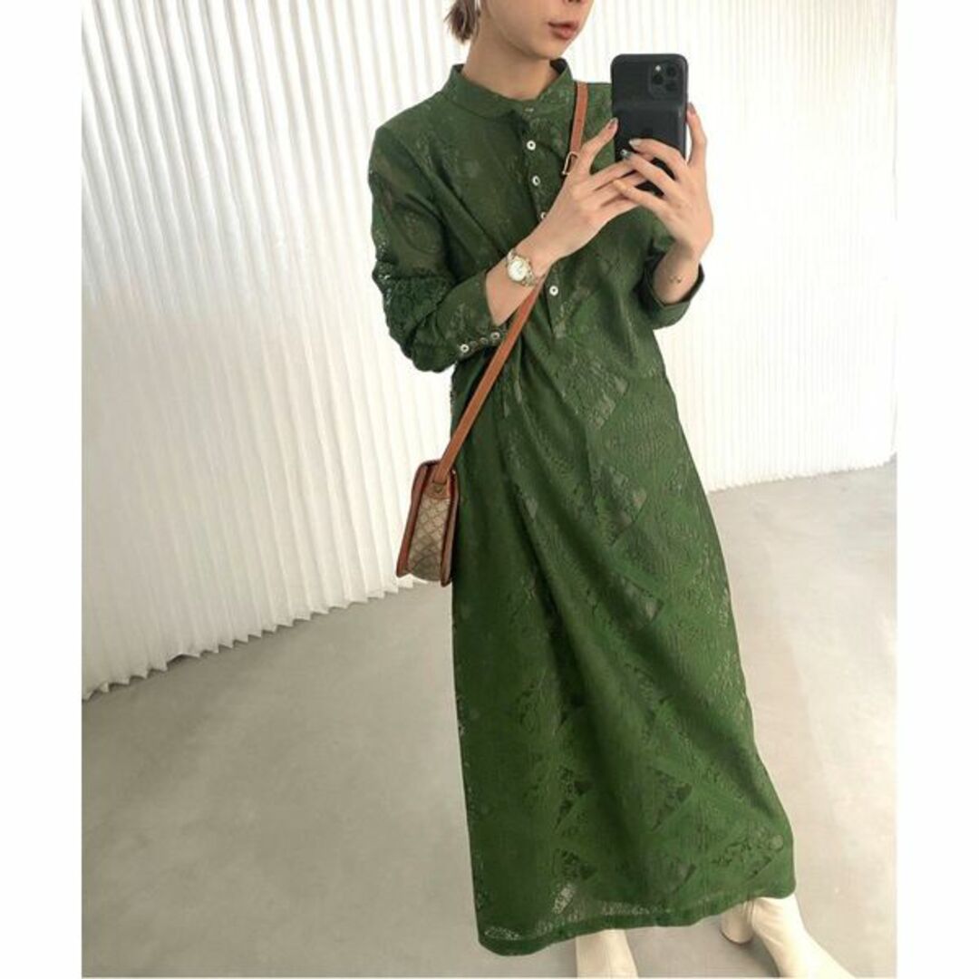 AMERI GEOMETRIC FLOWER LACE DRESS 最終値下げflower pattern cocoon dress