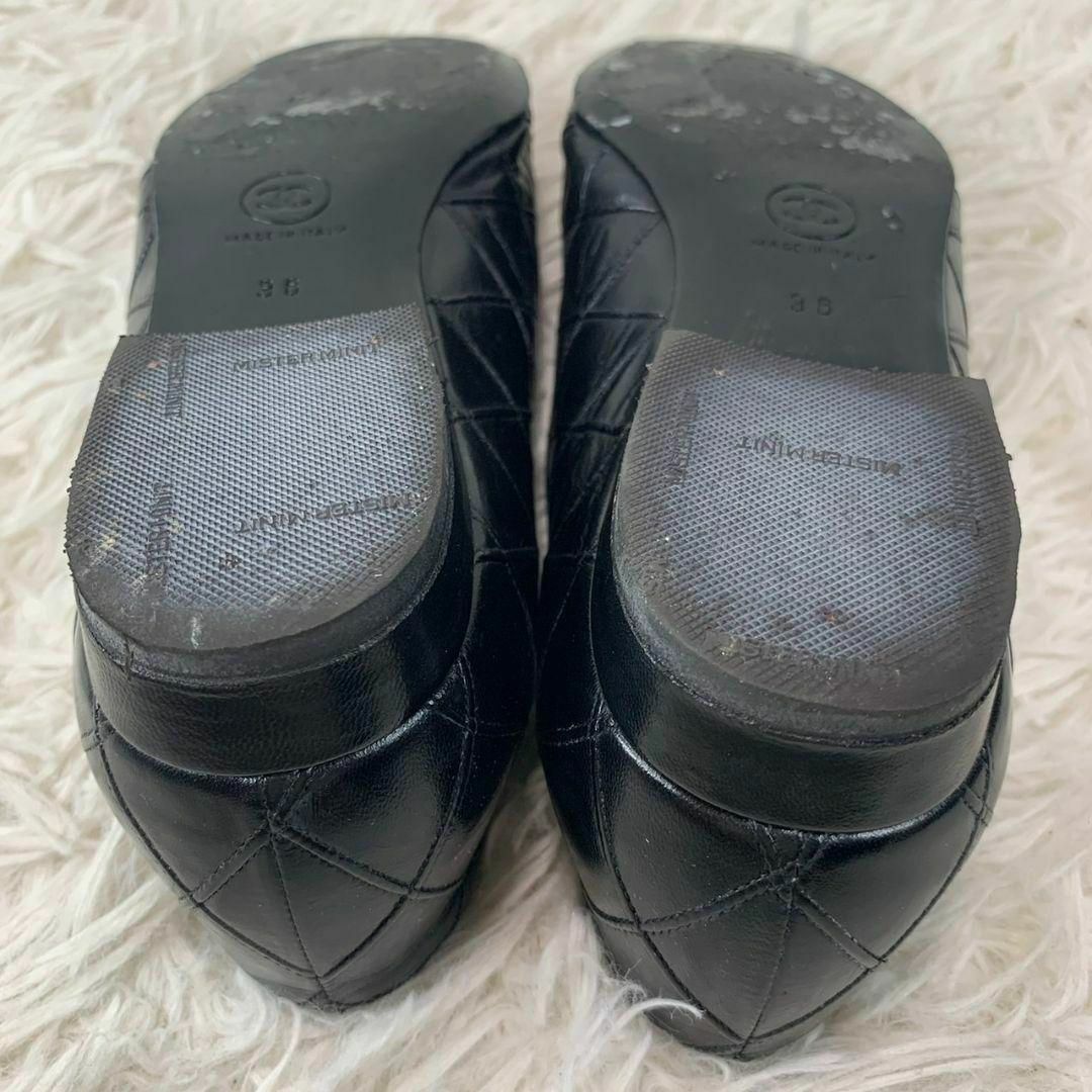 CHANEL - 美品 CHANEL シャネル パンプス 23cm マトラッセ レザー 黒