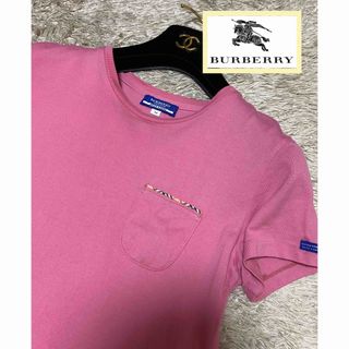 バーバリーブルーレーベル(BURBERRY BLUE LABEL)のバーバリーブルーレーベル　BURBERRY Tシャツ　トップス　美品(Tシャツ(半袖/袖なし))