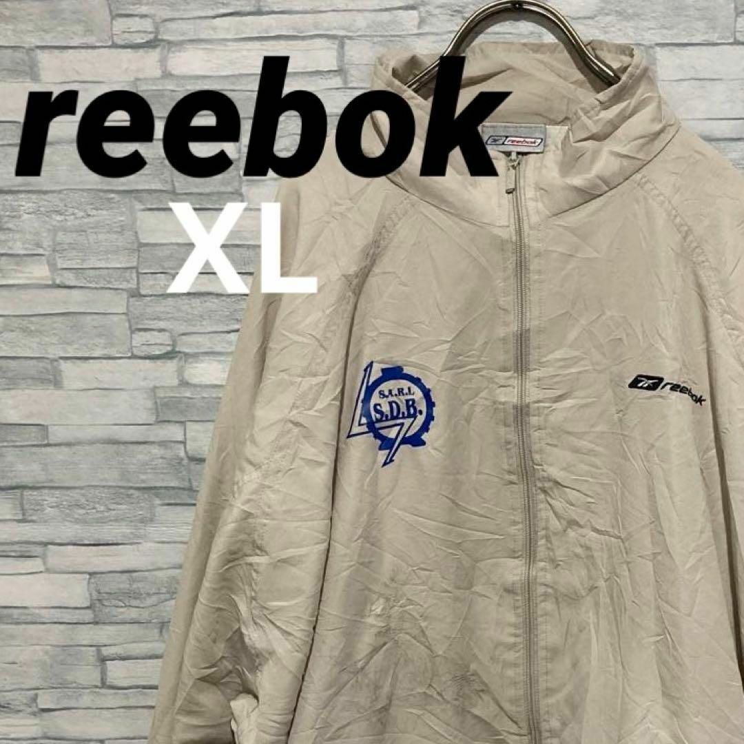 Reebok(リーボック)の激レアバック刺繍　reebok ナイロンジャケット　刺繍ロゴ　両サイドプリント メンズのジャケット/アウター(ナイロンジャケット)の商品写真