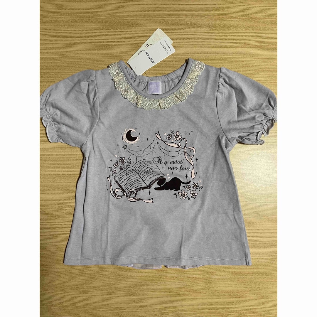 axes femme kids(アクシーズファムキッズ)のタグ付き　アクシーズファムキッズ　130 プルオーバー　Ｔシャツ　カットソー キッズ/ベビー/マタニティのキッズ服女の子用(90cm~)(Tシャツ/カットソー)の商品写真