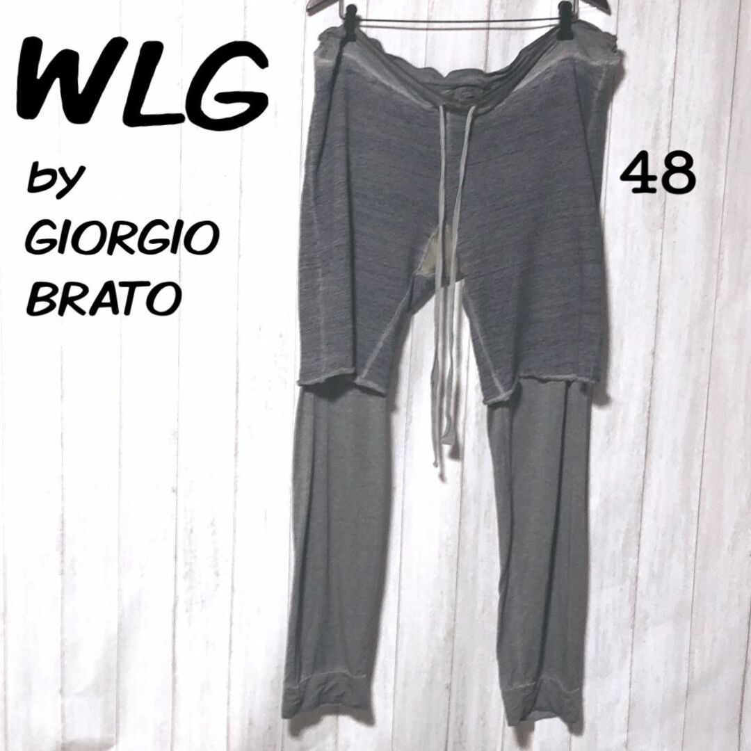 ノベルティ付き WLG by GIORGIO BRATO ニットジャージー レイヤード ...