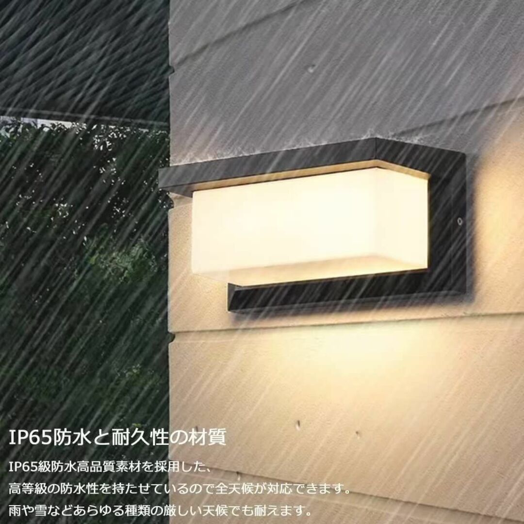 【色: ウォームホワイト】HONGYAN 玄関灯 人感センサーライト LED ポ