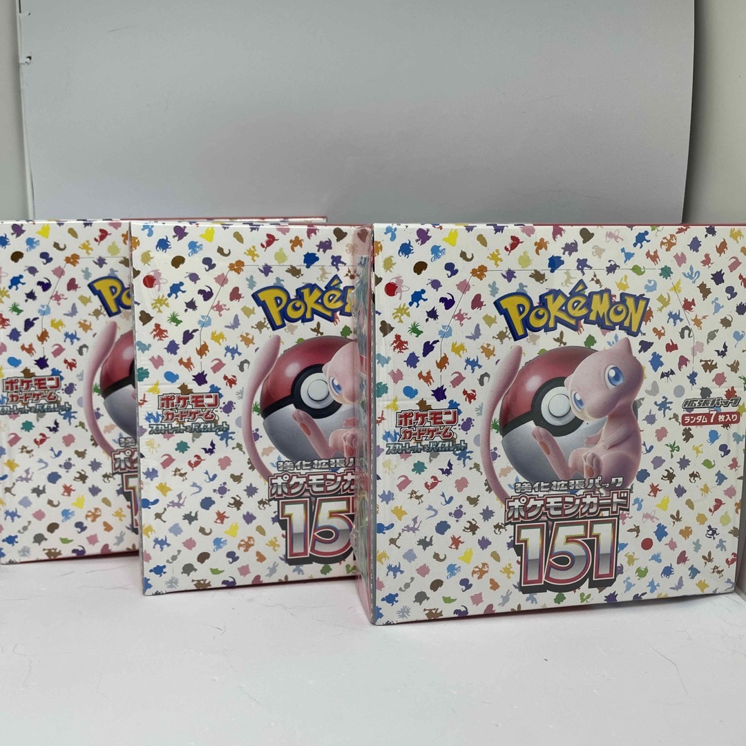 ポケモンカード151BOX☆シュリンク付き☆3BOX-