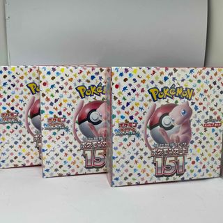 ポケモン(ポケモン)のポケモンカード151BOX★シュリンク付き☆3BOX(Box/デッキ/パック)