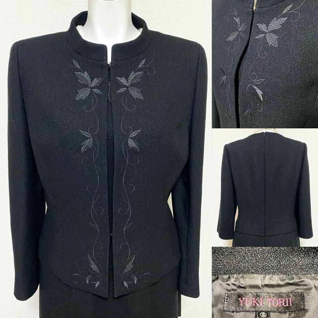美品】ユキトリイ高級喪服礼服 ワンピーススーツ 11号相当 | www
